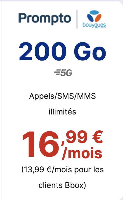 Forfait mobile sans engagement